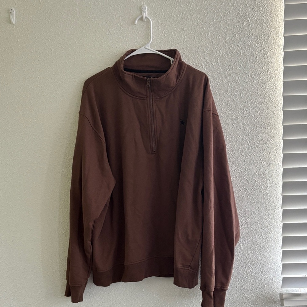 Knights Apparel Men's Chocolate Zip-Up Sweater